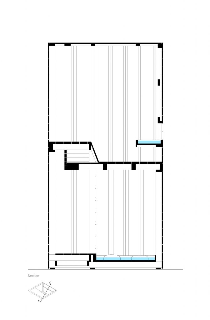 Section drawing of Dark Beacon
