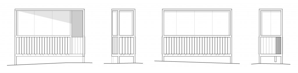Elevation drawings of Hilltop Chapel