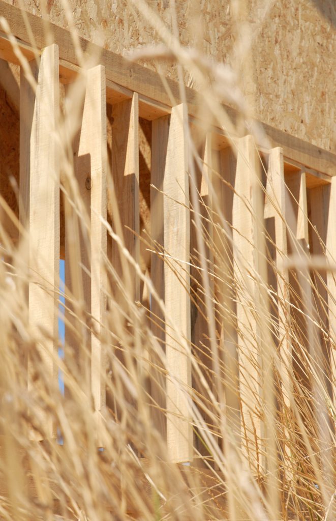 Detail of the ring of timber baffles