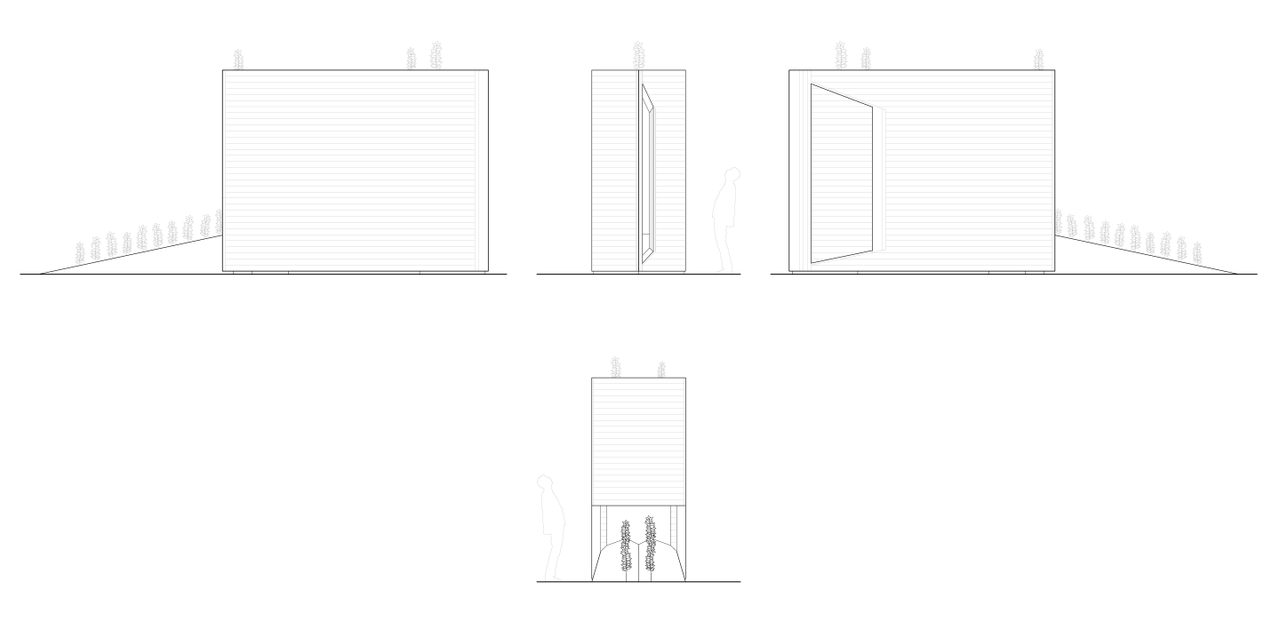 Elevation drawings of Plough Chapel