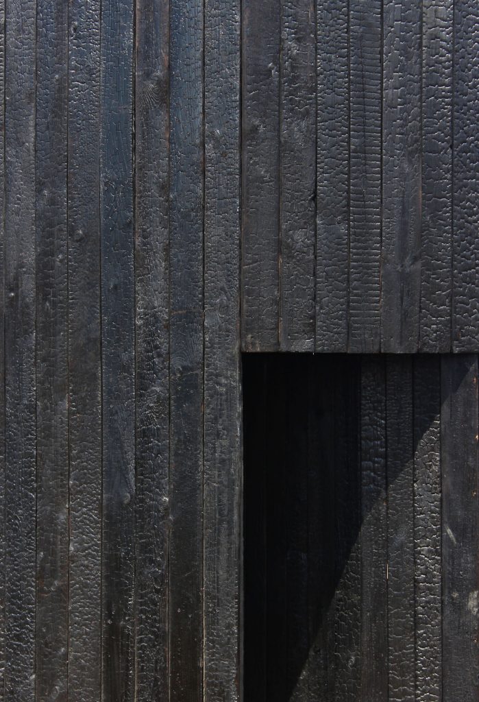 Door detail of Sliding Chapel
