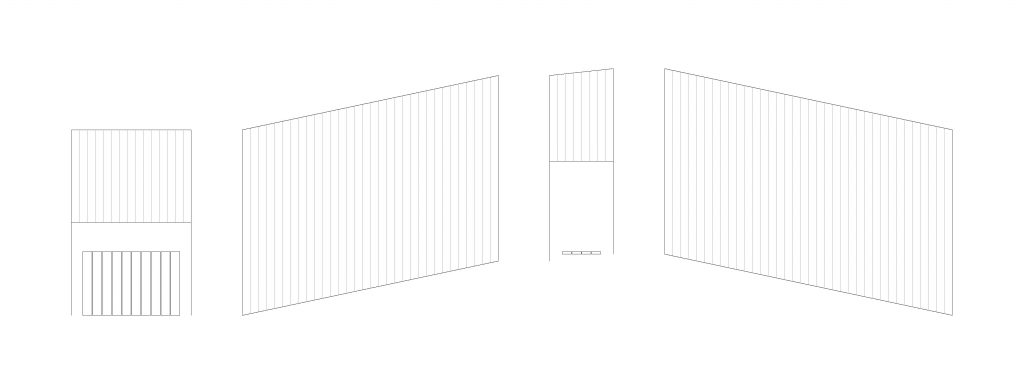 Elevation drawings of Sliding Chapel