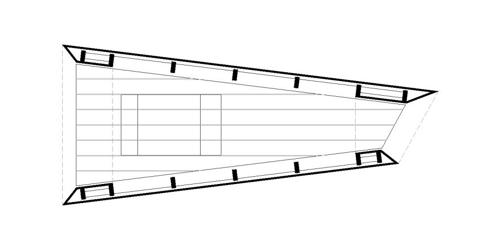 Plan drawing of Sliding Chapel