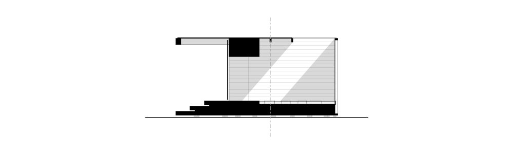 Section drawing of Water Temple